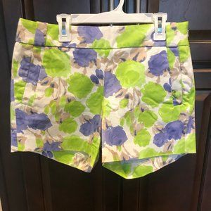 J Crew Floral Print Shorts Size 4